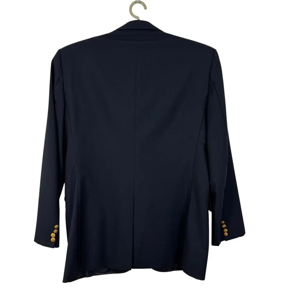 Brooks Brothers Loro Piana Madison 2-button Wool Blazer Navy Blue 43L